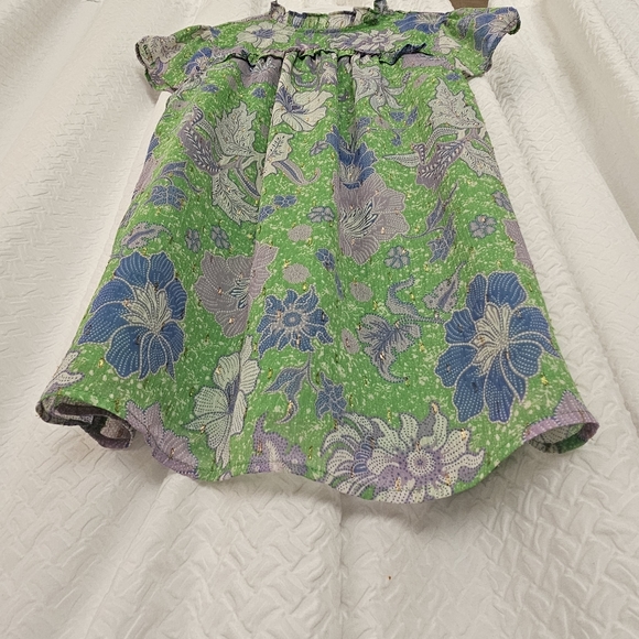 💵3/$20 Joie Green Flowy Boho Floral Print Blouse Sz Small - Picture 5 of 11